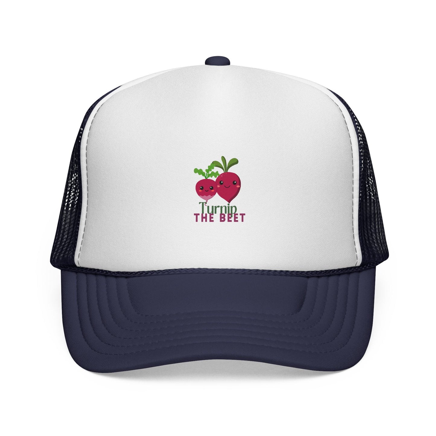 "Turnip the Beet" Funny Dance-Inspired Trucker Hat – Unisex Veggie Graphic Cap for Dancers & Foodie Fans