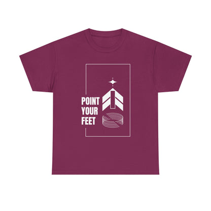 "Point Your Feet" Streetwear Dance Tee – Unisex Heavy Cotton Ballet-Inspired T-Shirt for Dancers