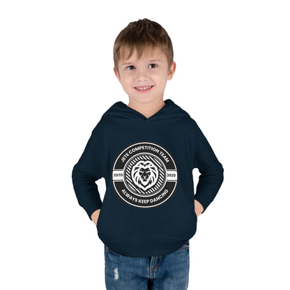 “Jeté Competition Team: Always Keep Dancing” Toddler Pullover Fleece Hoodie – Collegiate Dance Graphic |  Sweatshirt for Kids