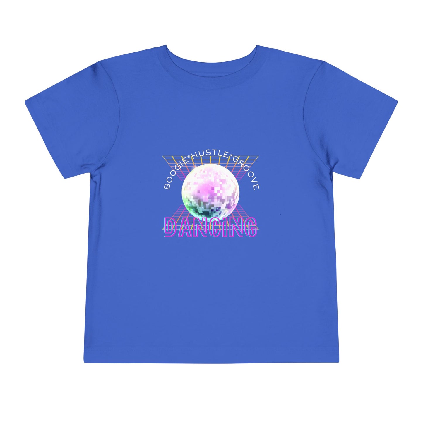 "Boogie, Hustle, Groove - Dancing" Streetwear Dance Graphic – Toddler Short Sleeve Tee