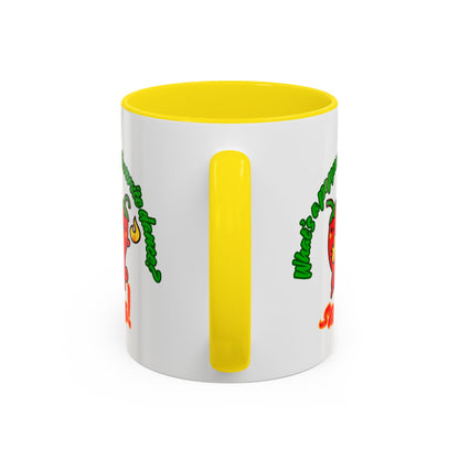 "What's a Pepper's Favorite Dance? Salsa." Accent Coffee Mug – Funny Dance Pun Ceramic Mug for Dancers and Food Lovers