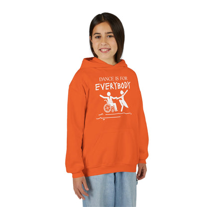 “Dance Is for Everybody” Unisex Youth Hoodie – Inclusive Dance Hoodie for Kids & Teens, Personalized with Name or Studio