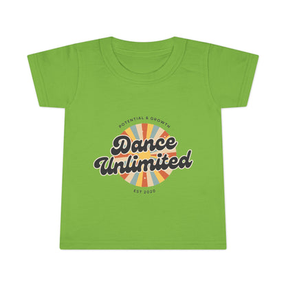 "Dance Unlimited – Potential & Growth" Toddler Dance T-Shirt – Retro Short Sleeve Tee for Kids
