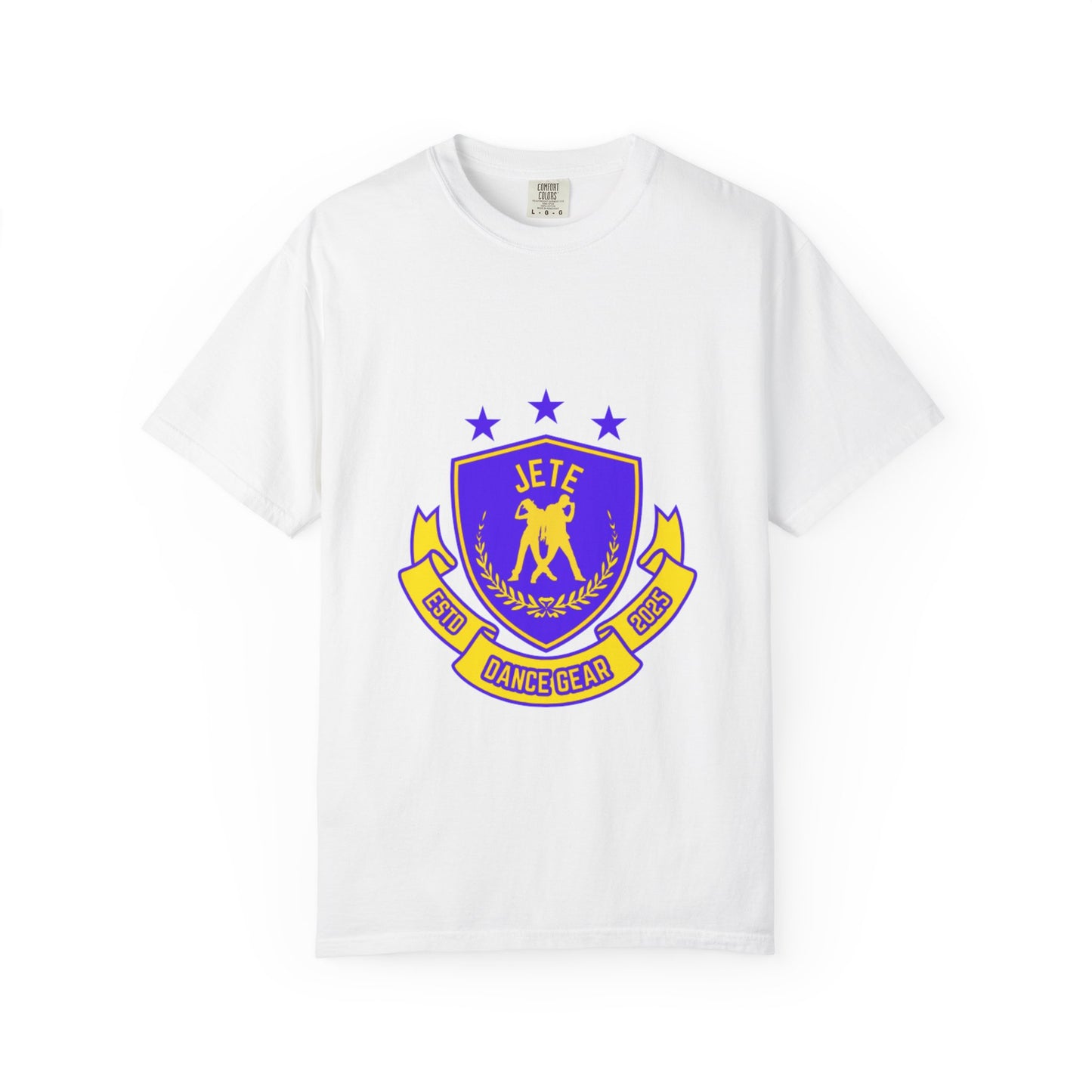 "Jeté Dance Gear" Unisex Garment-Dyed T-Shirt – Collegiate-Style Graphic Tee – Dance Apparel for Dancers & Performers