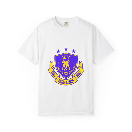 "Jeté Dance Gear" Unisex Garment-Dyed T-Shirt – Collegiate-Style Graphic Tee – Dance Apparel for Dancers & Performers