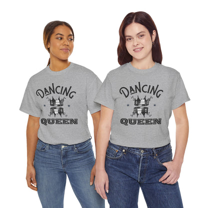 “Dancing Queen" Unisex Heavy Cotton T-Shirt with Crown Graphic – Dance-Inspired Graphic Tee for Adults & Kids