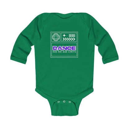 "Dance Has No Age Limits" Streetwear Dance Graphic – Infant Long Sleeve Bodysuit