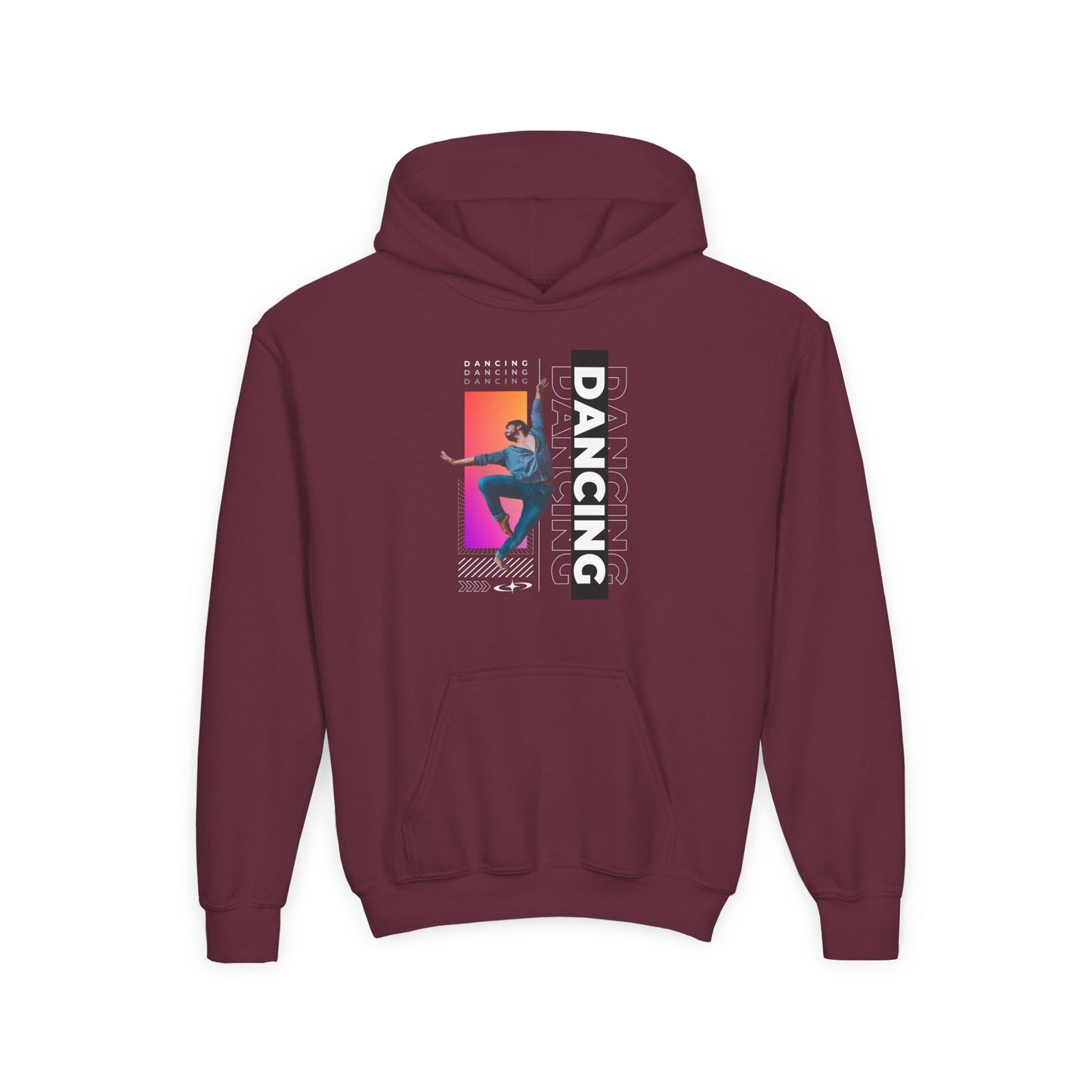 “Dancing” Male Dancer Streetwear Graphic | Unisex Youth Hoodie – Dance Hoodie for Kids & Young Performers