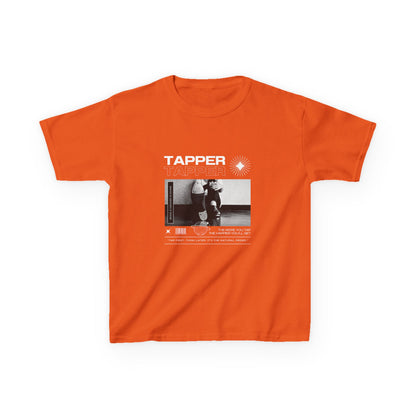 “Tapper” Youth Short Sleeve Tee – Streetwear-Inspired Tap Dance T-Shirt with Tap Shoes Graphic