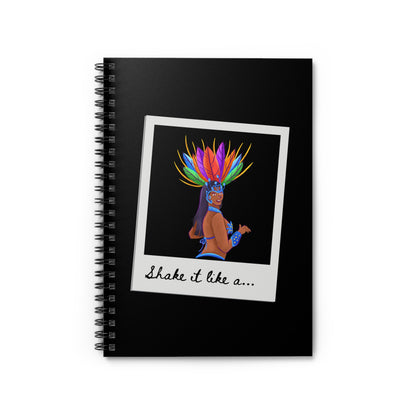 "Shake It Like a..." Spiral Notebook – Colorful Carnival Samba Dancer Journal for Dancers, Writers & Creative Spirits