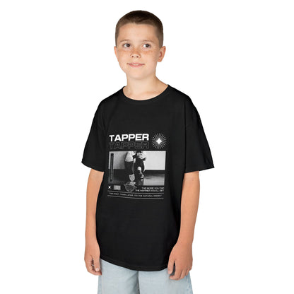 “Tapper” Youth Short Sleeve Tee – Streetwear-Inspired Tap Dance T-Shirt with Tap Shoes Graphic