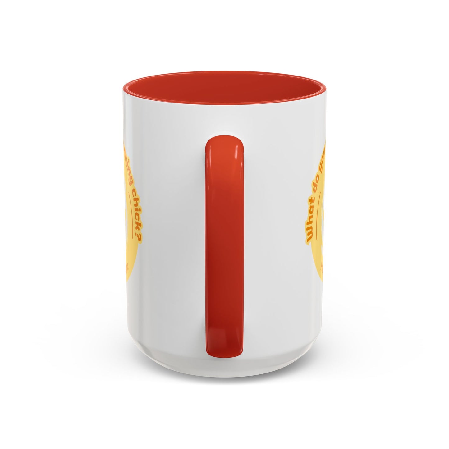 "What Do You Call a Dancing Chick? Poultry in Motion" Accent Coffee Mug – Funny Dance Pun Ceramic Mug for Dancers and Chick Enthusiasts
