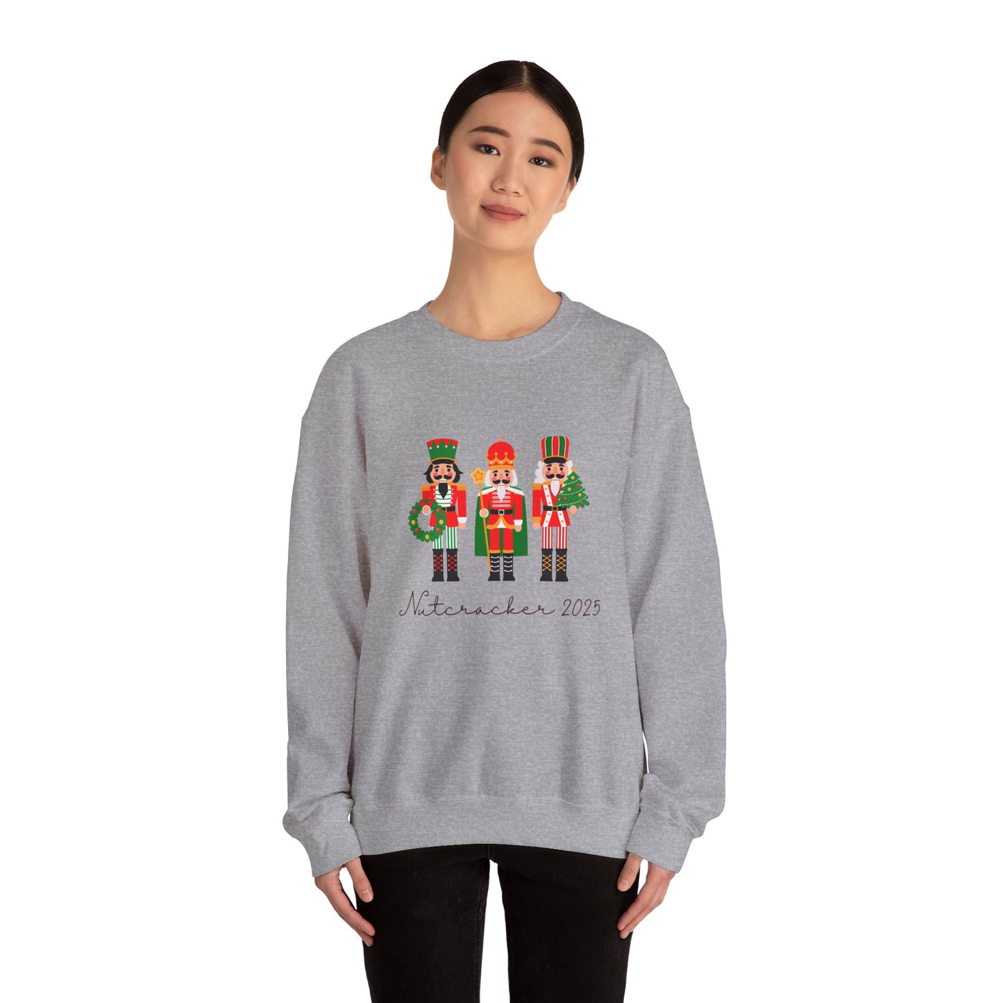 “Nutcracker 2025” ADULT Sweatshirt – Unisex Heavy Blend Crewneck | Ballet Holiday Dance Sweatshirt for Dancers