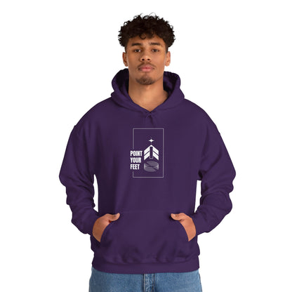 "Point Your Feet" Streetwear Dance Hoodie – Unisex Heavy Blend™ Hooded Sweatshirt for Dancers & Ballet Lovers