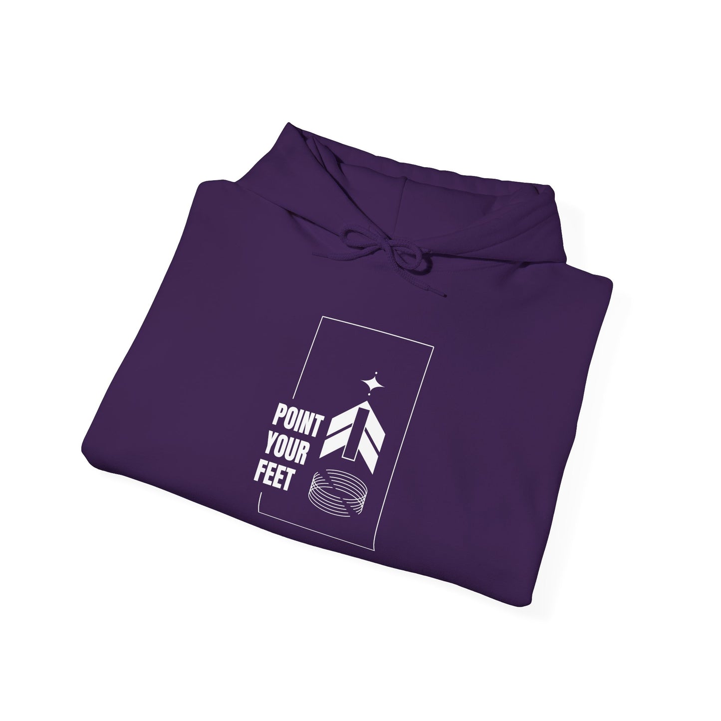 "Point Your Feet" Streetwear Dance Hoodie – Unisex Heavy Blend™ Hooded Sweatshirt for Dancers & Ballet Lovers