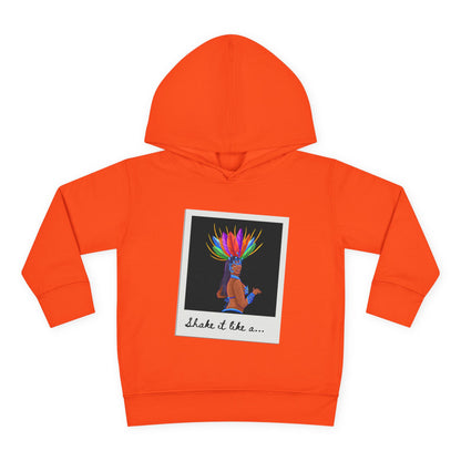 "Shake It Like a..." Toddler Pullover Hoodie – Carnival Samba Dancer Graphic Fleece Sweatshirt for Kids