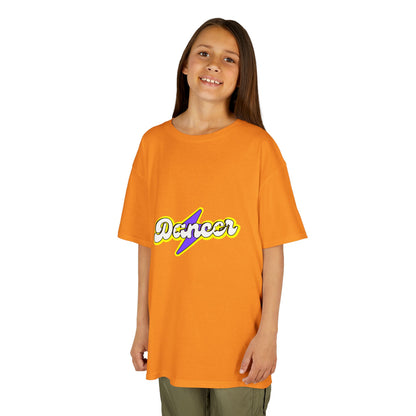 "Dancer" Youth Short Sleeve Tee – Superhero-Inspired Graphic Dance Shirt for Kids and Young Performers