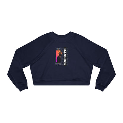 “Dancing” Female Dancer Streetwear Graphic | Ballet & Dance Sweatshirt for Dancers & Enthusiasts - Women’s Cropped Sweatshirt