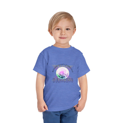"Boogie, Hustle, Groove - Dancing" Streetwear Dance Graphic – Toddler Short Sleeve Tee