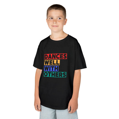 "Dances Well With Others" Kids Heavy Cotton™ Tee – Dance-Inspired Graphic Tee for Kids