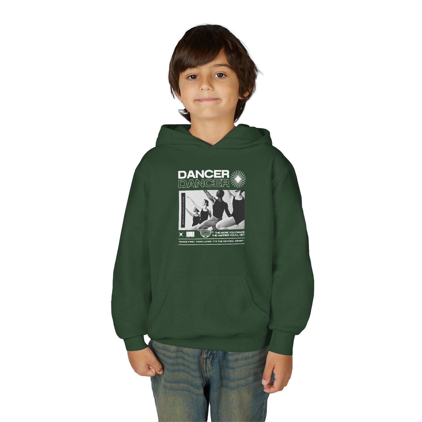 “Dancer” Young Ballet Dancers at the Barre Graphic | Unisex Youth Hoodie – Streetwear-Inspired Ballet Dance Hoodie for Kids & Aspiring Dancers