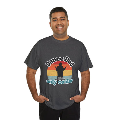 "Dance Dad" Unisex Heavy Cotton Tee – Funny Retro Dance Shirt for Cool Dads
