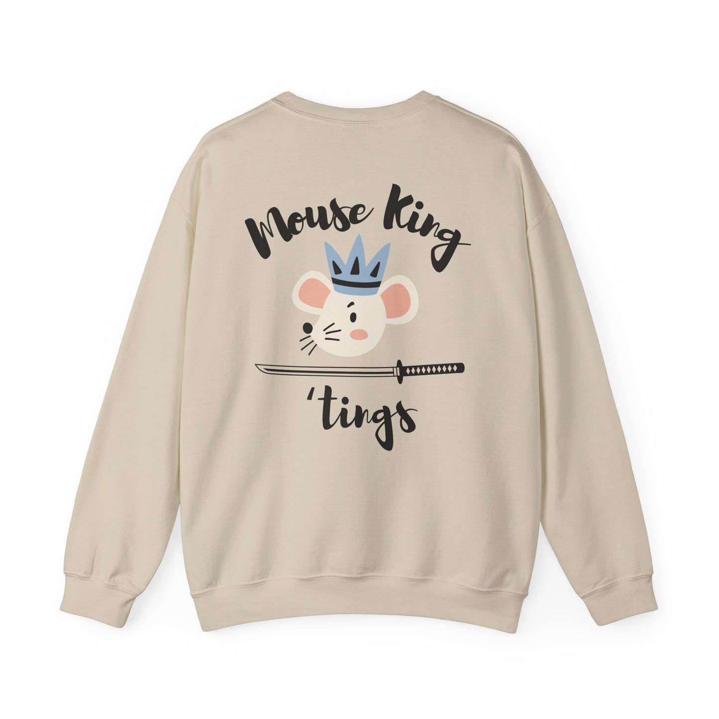 “Mouse King ’Tings” Back Print ADULT Sweatshirt + “Nutcracker 2025” Front – Unisex Heavy Blend Crewneck | Ballet Holiday Dance Apparel