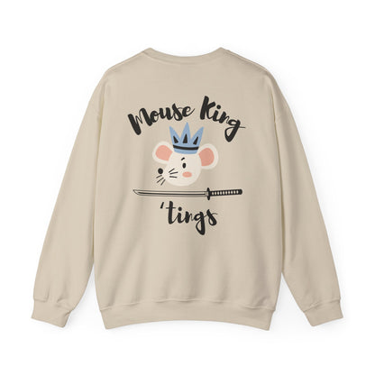 “Mouse King ’Tings” Back Print ADULT Sweatshirt + “Nutcracker 2025” Front – Unisex Heavy Blend Crewneck | Ballet Holiday Dance Apparel