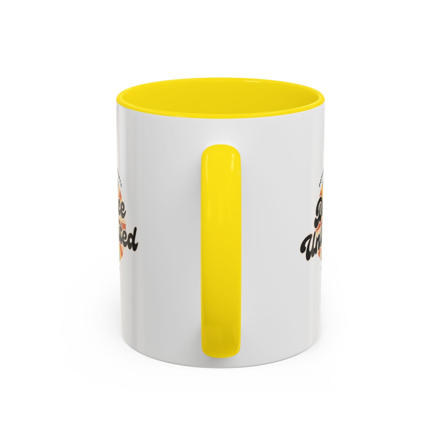 "Dance Unlimited – Potential & Growth" Accent Coffee Mug – Retro-Inspired Ceramic Mug for Dancers and Creative Dreamers