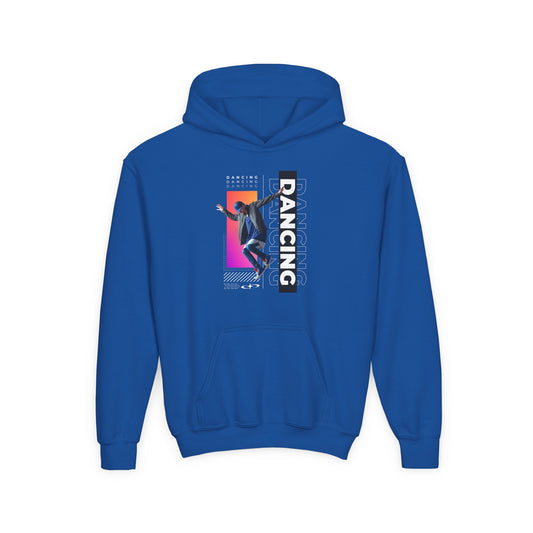 “Dancing” Male Dancer Streetwear Graphic | Unisex Youth Hoodie – Dance Hoodie for Kids & Young Performers