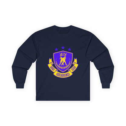"Jeté Dance Gear" Unisex Long Sleeve Tee – Collegiate-Inspired Dance Shirt for Dancers, Teams & Studio Spirit Wear