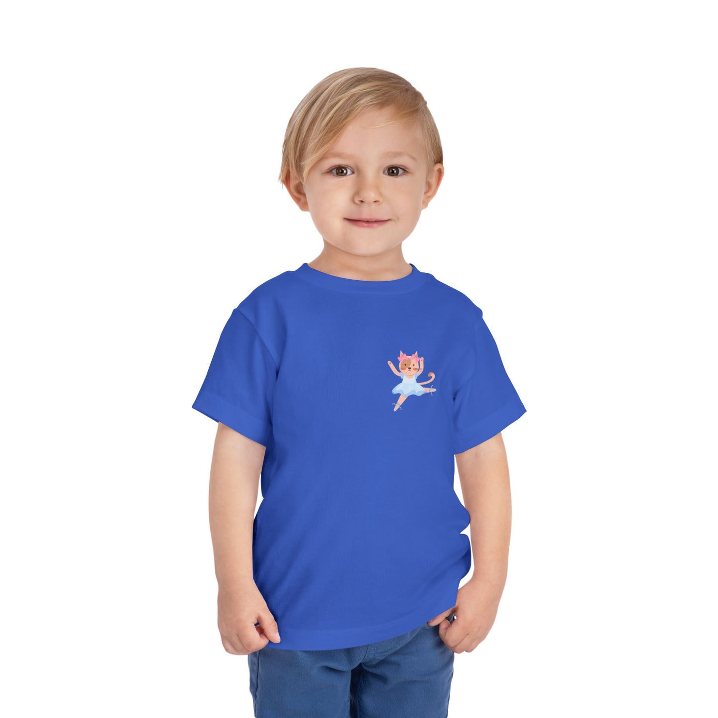 “Every Meow & Then I Dance” Adorable Dancing Cat Graphic | Cute Cat Dance T-Shirt for Toddlers & Little Ballet Lovers - Toddler Short Sleeve Tee