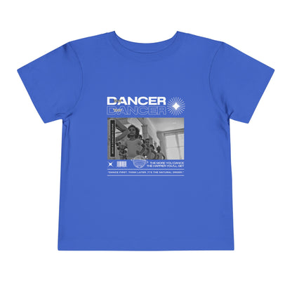 “Tiny Dancer" Toddler Short Sleeve T-Shirt – Streetwear-Inspired Ballet Class Graphic Tee for Kids