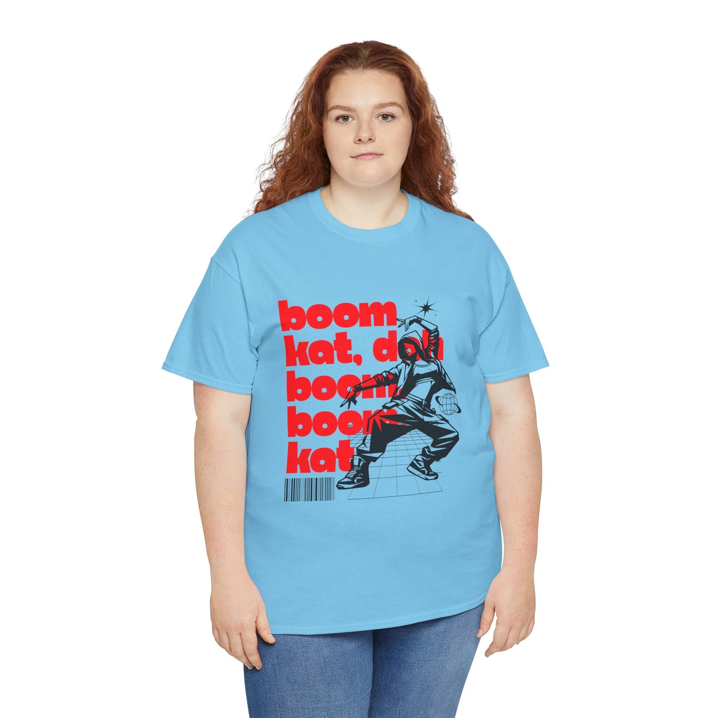 "Boom Kat, Dah, Boom, Boom, Kat" Streetwear Dance Graphic – Unisex Heavy Cotton Tee