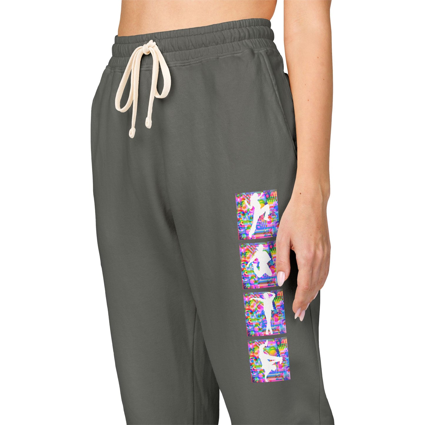 Levels Premium Collection Dancer Sweatpants – Vibrant Unisex Streetwear Joggers with Bold Dancer Silhouette Graphic