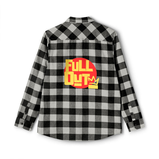 "Full Out" Flannel Shirt – Unisex Streetwear Style Button-Up from the Full Out Premium Collection