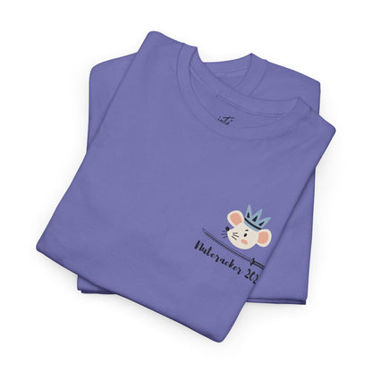 “Mouse King ’Tings” Back Print ADULT T-shirt + “Nutcracker 2025” Front – Unisex Heavy Cotton Tee | Ballet Holiday Dance Apparel