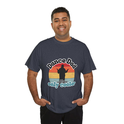 "Dance Dad" Unisex Heavy Cotton Tee – Funny Retro Dance Shirt for Cool Dads