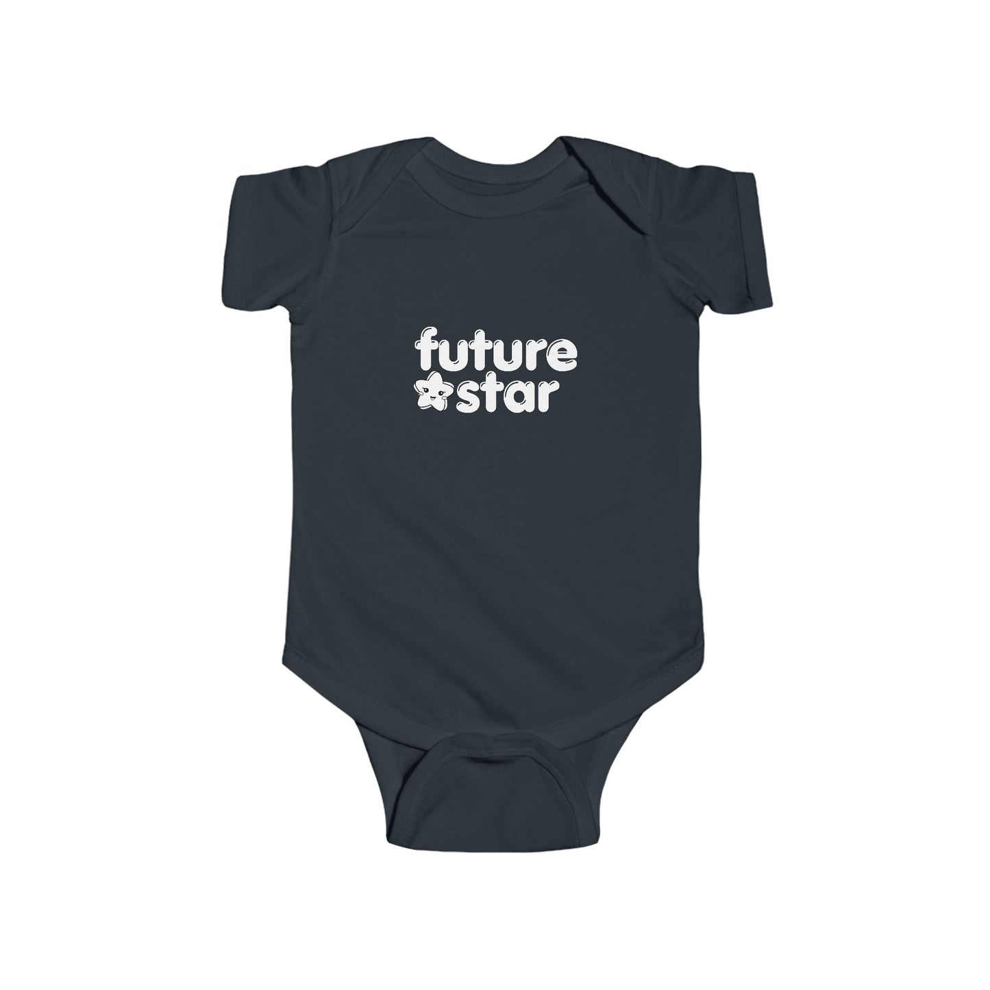 "Future Star” Infant Short Sleeve Bodysuit - Cute Danced-Themed Baby One-Piece for Little Performers and Rising Stars