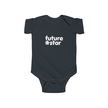 "Future Star” Infant Short Sleeve Bodysuit - Cute Danced-Themed Baby One-Piece for Little Performers and Rising Stars