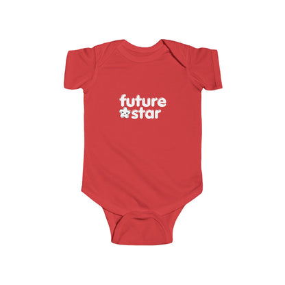 "Future Star” Infant Short Sleeve Bodysuit - Cute Danced-Themed Baby One-Piece for Little Performers and Rising Stars