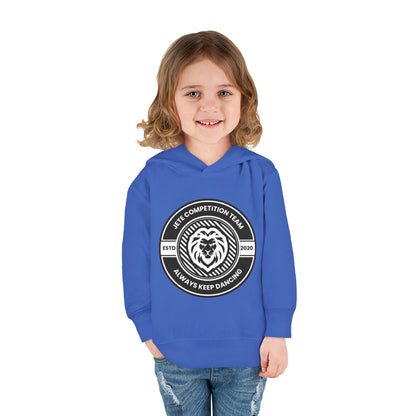 “Jeté Competition Team: Always Keep Dancing” Toddler Pullover Fleece Hoodie – Collegiate Dance Graphic |  Sweatshirt for Kids