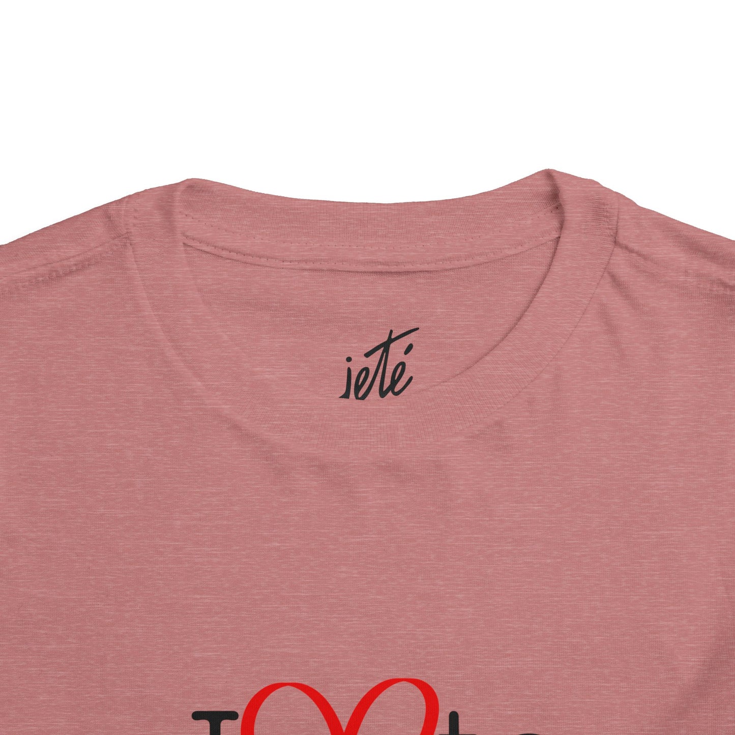 "I Love to Dance" Toddler Short Sleeve Tee – Hand-Drawn Heart Graphic Dance Lover T-Shirt