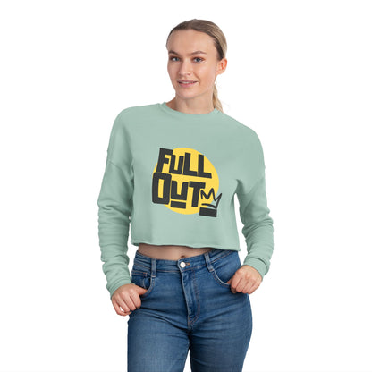 "Full Out" Women’s Cropped Dance Sweatshirt – Streetwear-Inspired Graphic | Bold Urban Style for Dancers & Performers