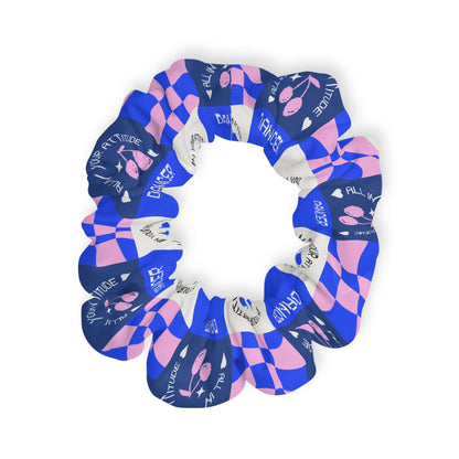 “Dancer – All in Your Attitude” Scrunchie – Retro Dance Hair Accessory with Motivational Graphic