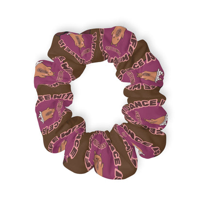 “Life Without Dance Is Pointeless” Scrunchie – Funny Ballet Pun Hair Accessory with Cute Dancing Capybara Graphic