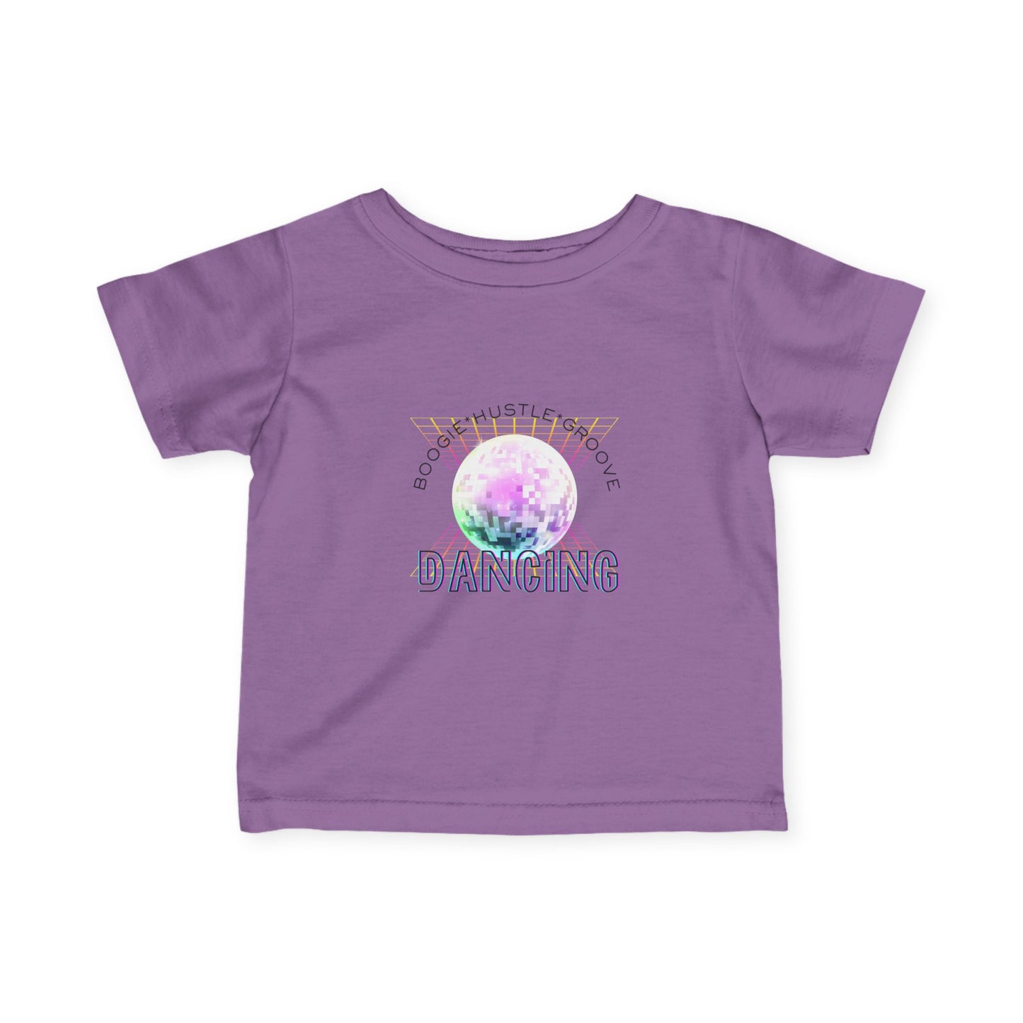 "Boogie, Hustle, Groove - Dancing" Streetwear Dance Graphic – Infant Fine Jersey Tee