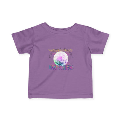 "Boogie, Hustle, Groove - Dancing" Streetwear Dance Graphic – Infant Fine Jersey Tee