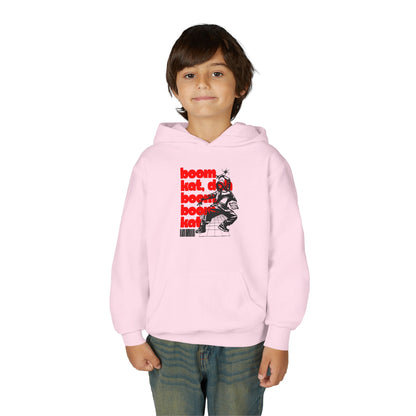 “Boom Kat” Bold Streetwear-Inspired Dance Graphic | Unisex Youth Hoodie – Hip-Hop & Jazz Dance Hoodie for Kids & Young Performers