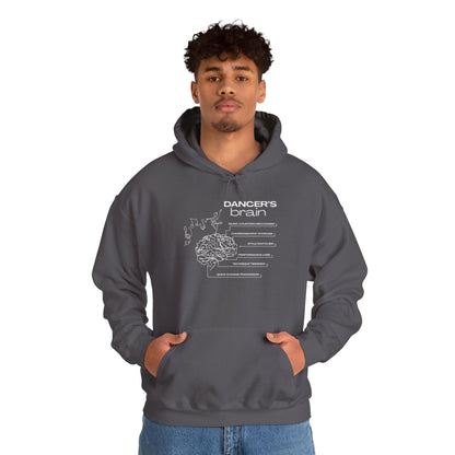 "Dancer’s Brain" Unisex Hoodie – Funny Dance-Themed Hoodie for Teens and Adults with Personalization Option and Cute Dancer Brain Graphic